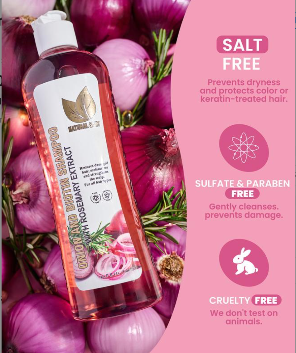 Natural Sant - 2 Onion, Rosemary and Biotin sets + Onionvital Serum KIT + FREE SCALP MASSAGER