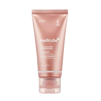 [medicube] Collagen Night Wrapping Mask : SLEEP, SHED, AND GLOW! Skincare Skin Repair Comfort Pink