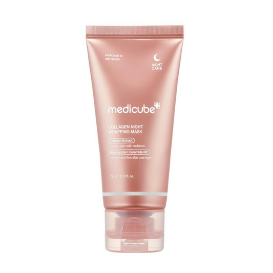 [medicube] Collagen Night Wrapping Mask : SLEEP, SHED, AND GLOW! Skincare Skin Repair Comfort Pink